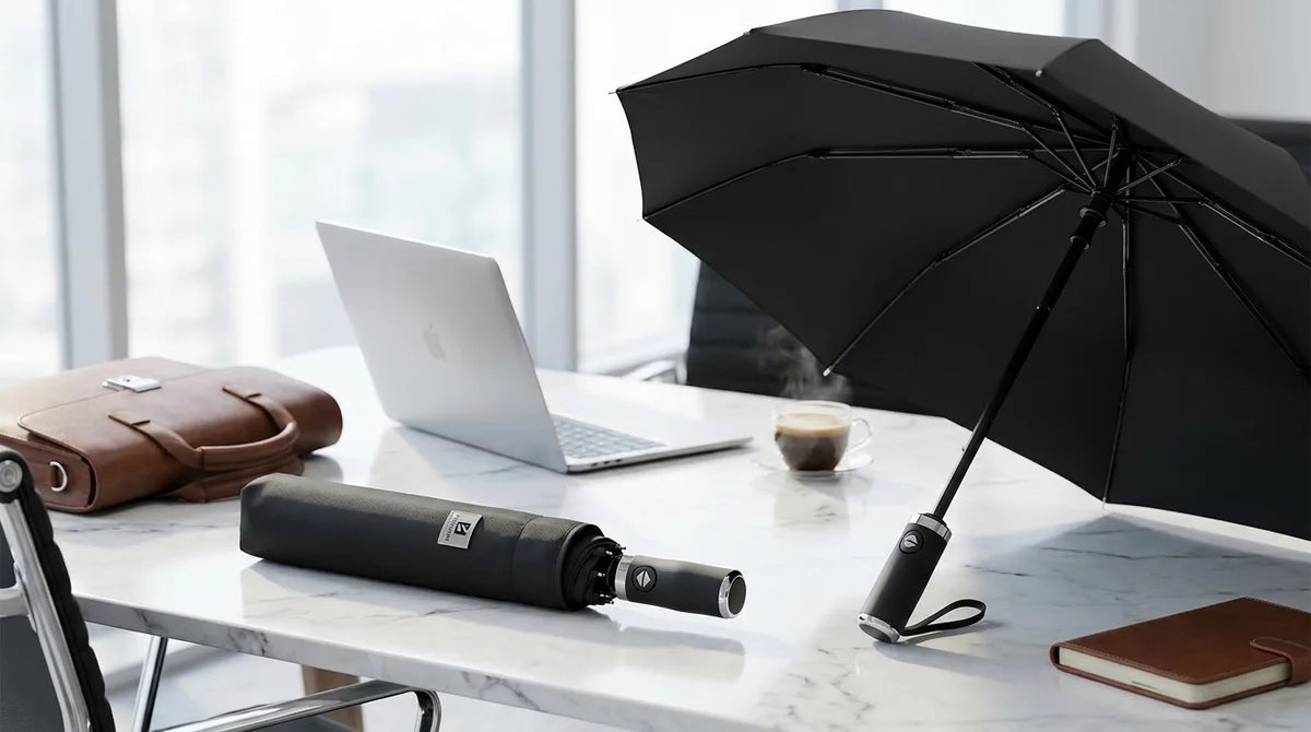 Dù Gấp 2 Tự Động in logo làm quà tặng doanh nghiệp công sở