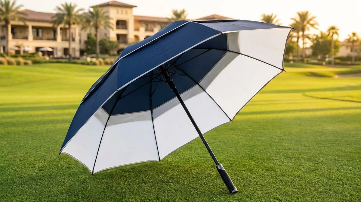 Dù Poly 2 tầng chống lật chuyên dụng cho golfer và khách VIP